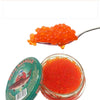 Enhanced Salmon Roe Caviar, 102G, Red-Orange Fish Eggs, Russian Style (Red)