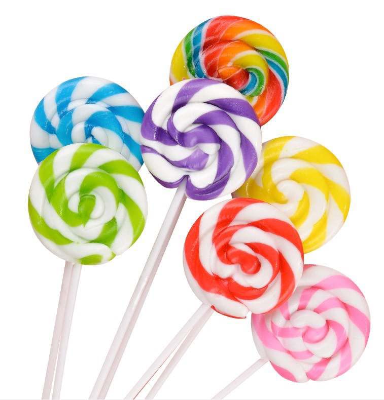 Purple Swirl Lollipops - 24 Suckers Individually Wrapped - 2 Inch Pops