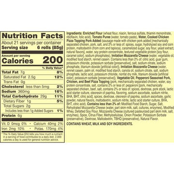 Totinos Pizza Rolls, Combination Flavored, Frozen Snacks, 130 Rolls, 63.5 oz