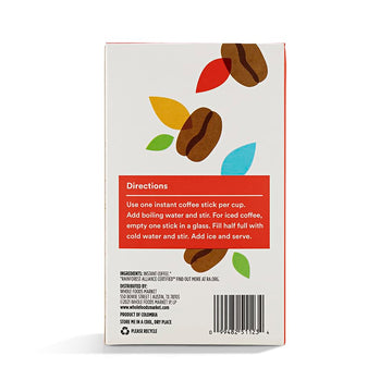 365 by Whole Foods Market, Instant Espresso, Dark Roast, 25 Single Serve Coffee Sticks, 2.65 Ounces