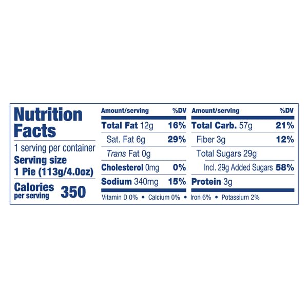 Tastykake French Apple Pie, Baked with Real Fruit, 4 oz (Pack of 6)