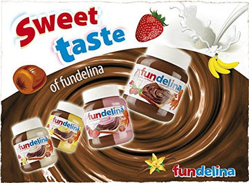 Fundelina All Natural Original Greece Hazelnut & Fruit Spreads (Chocolate Hazelnut Strawberry)