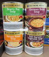 Deutsche Kuche 4 Kinds of Soup: Hearty Pea, German Bean, Harvest Potato, Fall Harvest Vegetable, 28oz 794g (Four Cans)