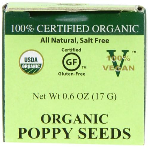 Spicely Organic Poppy Seeds 0.4 Ounce Certified Gluten-Free