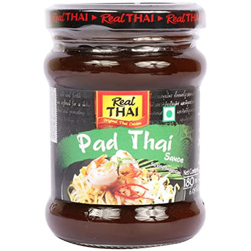 Real Thai Original Thai Cuisine Pad Thai Sauce, 180 Ml, Black & Green