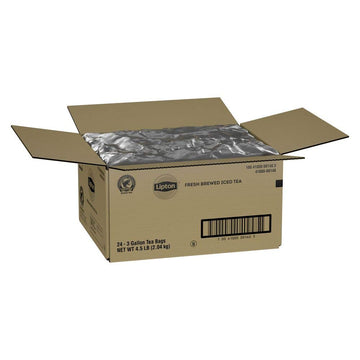 Lipton Black Unsweetened Iced Tea Bags, Makes 3 Gallons, 24 Count