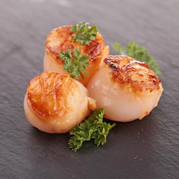 New York Steak & Seafood Jumbo Scallops - Frozen Sea Scallops - Wild Caught Fresh Dry Scallops without Water Added (20 lbs. Scal