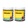 Kokada Coconut Spread, Mint Chocolate (11oz Jars, Pack of 2 Jars) - Peanut Free, School Safe Snack, Organic Ingredients, Vegan,