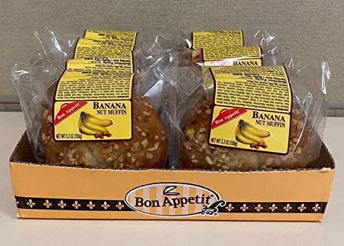 Bon Appetit Banana Nut Muffin, 5.5 Ounce, Pack of 8, Delicious Snack Treat