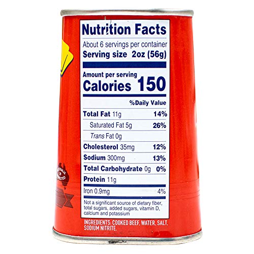 Ox & Palm Corned Beef Original Chunky Style Tapered Can, 11.5 Ounce (Pack Of 12)