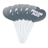 GRAPHICS & MORE Cupcake Picks Set of 6, Heart Decoration, One Size, Acrylic, University of Portland