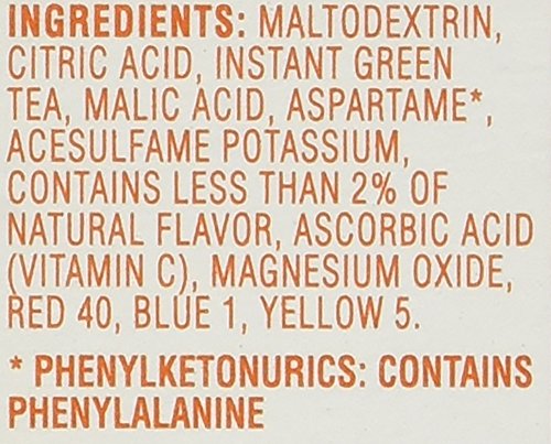 Crystal Light On The Go Peach Mango Green Tea, 10 CT