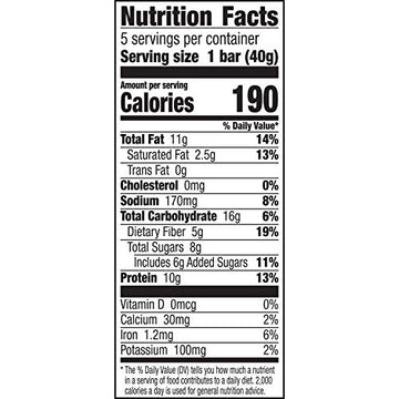Nature Valley Protein Granola Bars, Blueberry Nut, Chewy Snack Bars, 5 Bars, 7.1 OZ