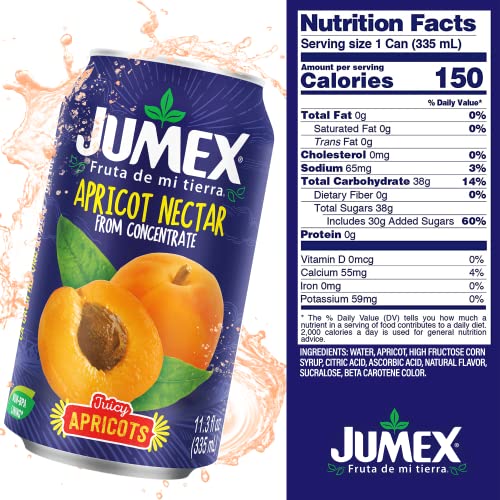Jumex Apricot Nectar, 11.3 Fl Oz Cans (Pack of 24)