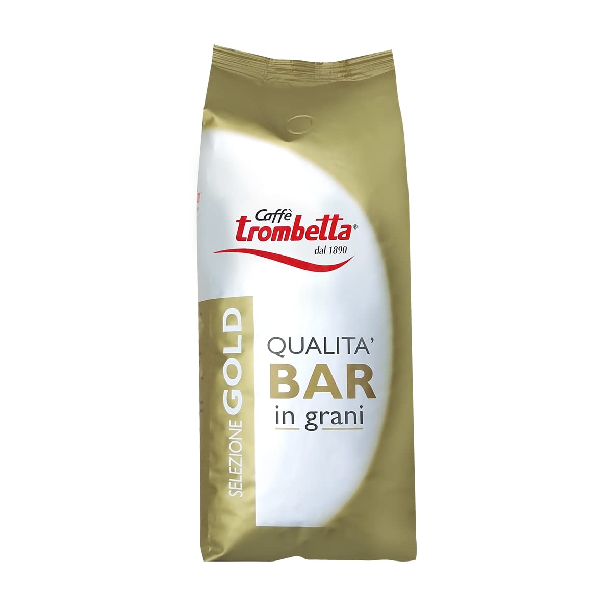 Trombetta Caffe Gold Bar Whole Espresso Coffee Beans, 2.2 Lb Italian Coffee Beans Whole