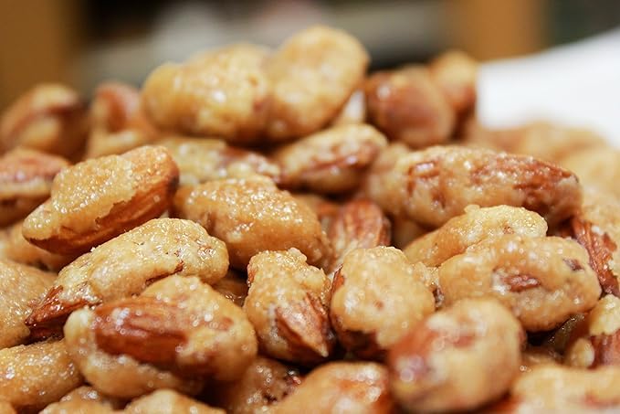 Smarty Stop Toffee Coated Almonds Sweet Crunchy Caramelized Nuts Snack (2 Pound (Pack of 1))