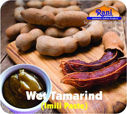 Rani Tamarind, Wet Seedless Block/Slab (Imli) 7Oz (200G) ~ All Natural | No Added Sugar | Vegan | Gluten Free | Non-Gmo | Indian Origin