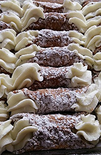 24 Cannoli Shells - 5 Inch Hand Made Fresh Daily - Frank And Sal Bakery
