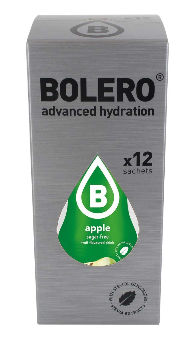 BOLERO - Apple Flavored, Sugar Free and Low Calorie Powdered Drink Mix, Makes 1/2 Gallon for Strong Flavor or 1 Gallon for Mild