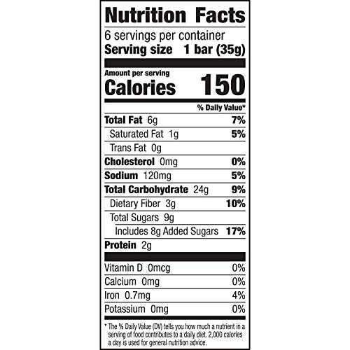 Nature Valley Soft-Baked Oatmeal Squares, Cinnamon Brown Sugar, 6 Ct, 7.44 Oz
