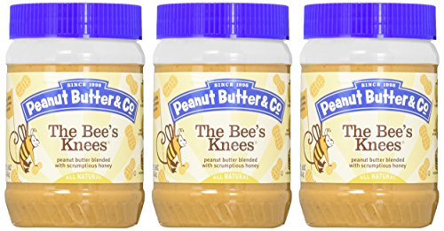 Peanut Butter & Co., Peanut Butter, The Bee's Knees, 16oz Jar (Pack of 3)