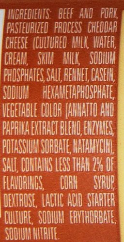 Klements Cheddar Summer Sausage, 12 Ounce, Savory Flavor, Perfect for Snacking or Charcuterie Boards