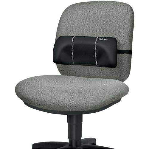 Fellowes 9190701 Lumbar Back Support, 12W X 3125D X 5187H, Black