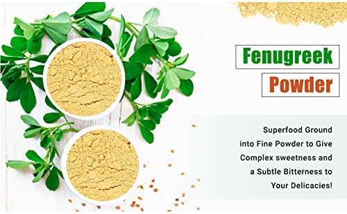 Organic Fenugreek Powder | 16 Oz - Pack Of 2 | Usda Organics And Non-Gmo Verified Project Approved | Product Of India | 100% Raw