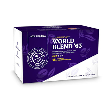 The Coffee Bean & Tea Leaf World Blend '63 Coffee K-Cups (Medium Roast, 10Ct)