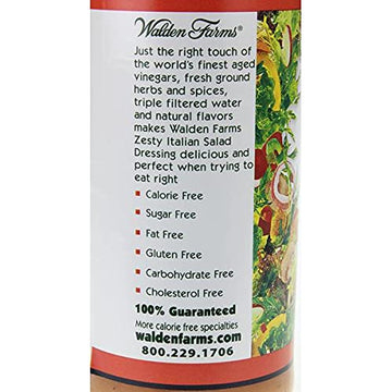 Walden Farms Calorie Free Dressing Zesty Italian -- 12 Fl Oz