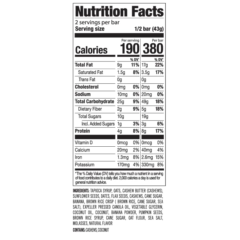 PROBAR - MEAL Bar, Banana Nut Bread, Non-GMO, Gluten-Free, Healthy, Plant-Based, Whole-Food Ingredients, Natural Energy (12 Coun