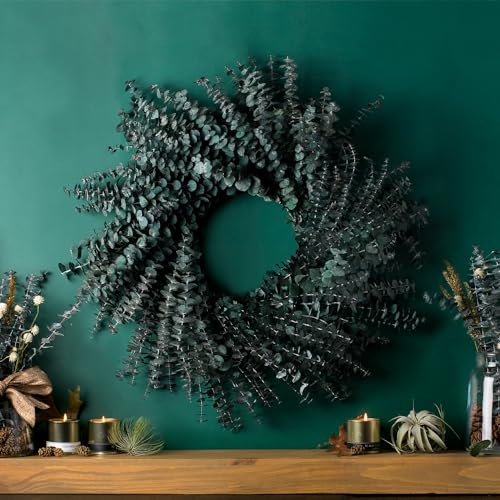 Supermoss (23450) Preserved Eucalyptus Wreath, Green, Appx 18'' - 20''