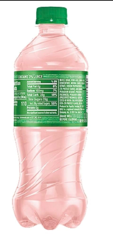 Dole Strawberry Lemonade 20 oz Soda Bottles (Pack of 24)