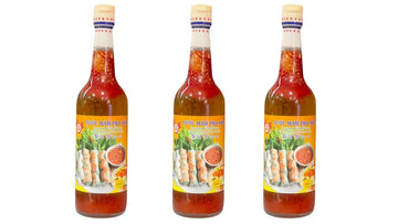 Generic 3 Packs - Instant Fish Sauce For Spring Rolls and Summer Rolls Glass Bottle - Nuoc Mam Pha San Chai Thuy Tinh - 650 mL p
