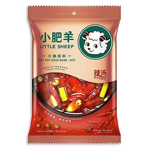 Little Sheep Hot Pot Soup Base (Hot), 235G (Pack Of 5)