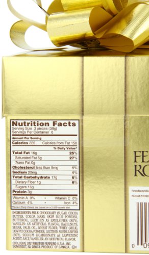 Ferrero Rocher Gift Cube, 18 Count,0.7 Pounds