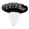 GRAPHICS & MORE Cupcake Picks Toppers Set of 6, Acrylic, Ripon College, Heart Decoration, One Size, Model CUPCAKE.HEART.CLCRIP.Z008906