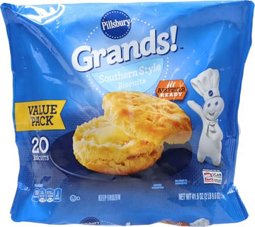 Pillsbury Grands! Southern Style Frozen Breakfast Biscuits, Value Pack, 20 ct., 41.6 oz