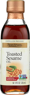 Spectrum Toasted Sesame Oil, 8-Ounce Bottles (Pack Of 6)