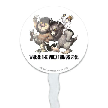 GRAPHICS & MORE Cupcake Picks Set of 6, Acrylic, Multi Color, Where the Wild Things Are Theme