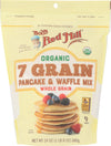 Bob s Red Mill Organic 7 Grain Pancake & Waffle Mix 24 oz (Two Pack) - Multigrain Organic Pancake and Waffle Mix - Double Pack