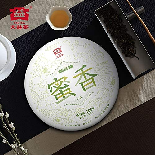 Taetea 'Nectar' Raw Pu'Er Tea Cake, Aged Fermented Black Tea, Chinese Sheng Puerh Tea For Daily Drink And Gift (300G/10.58Oz)