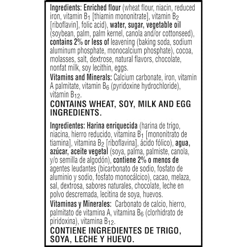 Eggo Frozen Waffles, Frozen Breakfast, Breakfast Food, Family Pack, Chocolatey Chip, 29.6oz Box (24 Waffles)