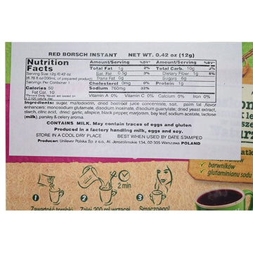 Knorr Goracy Kubek Red Borscht Soup 5-Pack 5X17G/5X0.6Oz