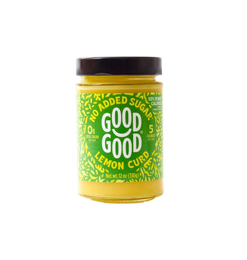 GOOD GOOD No Added Sugar Lemon Curd - Low Carb, Low-Calorie Spread - Keto Friendly - Vegan - Diabetic Friendly - 12oz / 330g (Pa