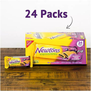 Newtons Full-Size Fig Fruit Chewy Cookies, 24 Count Individual Snack Packs Size