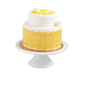 Art-Sweet Premade Cake Lace - Ready to Use Edible Cake Lace Decoration - Sugar Decorations for Cakes - Edible Ribbon - Incl.3 pi