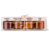 Artigiani dei Sapori La Formaggeria Cheese Condiment 4-Pack - Sweet Tropea Onion Jam, Chili Jam, Chestnut Honey & Mixed Berri