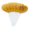 GRAPHICS & MORE Cupcake Picks Set of 6 Acrylic Alcorn State University Heart Decoration OneSize