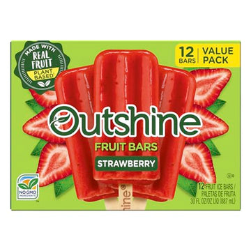 Outshine, Strawberry Frozen Fruit Bars, 12 Count (Frozen)